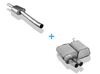 Fox Edelstahl Sportauspuff-Komplettanlage ab Kat BMW 3er E46 316Ti u. 318Ti Compact 2x76mm rund scharf gerade