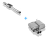 Fox Edelstahl Sportauspuff-Komplettanlage ab Kat BMW 3er E46 325Ti Compact 2x76mm rund scharf gerade