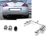 Fox Edelstahl Sportauspuff Ford Cougar Typ BCV 2.0l ab 98 115x85mm oval eingerollt seitlich abgeschrägt