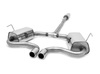 Fox Edelstahl Komplettanlage ab Kat Ausgang mittig Mini Cooper S R53 2002-2006 2x76mm rund eingerollt gerade