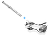 Fox Edelstahl Racing-Komplettanlage ab Kat. Ausgang mittig Mini Cooper S R53 2002-2006 2x76mm rund scharf gerade