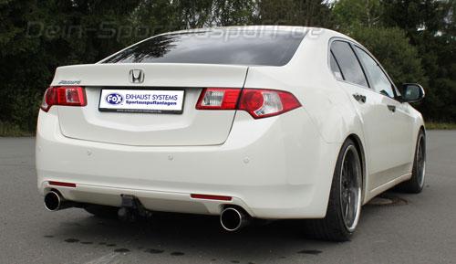 Fox Duplex Sportauspuff Honda Accord 8 Cu2 Limo Tourer Ab 2008 Je 114mm