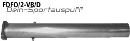 Bastuck Edelstahl Verbindungsrohr Mazda 3 BK Diesel mit DPF