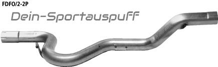 Bastuck Edelstahl Endschalldämpfer-Ersatzrohr Mazda 3 BK Diesel mit DPF