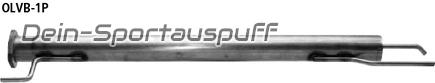 Bastuck Edelstahl Vorschalldämpfer-Ersatzrohr Opel Vectra B inkl. Caravan i500 V6