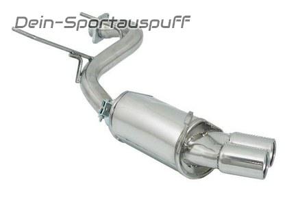 Ragazzon Edelstahl Sportauspuff Alfa Romeo GTV Spider 916 2.0l Turbo 2x70mm rund eingerollt