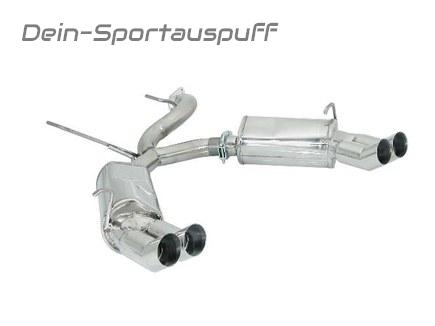 Ragazzon Edelstahl Duplex Sportauspuff Alfa Romeo GTV Spider 916 2.0l Turbo je 2x70mm DTM rund scharfkantig