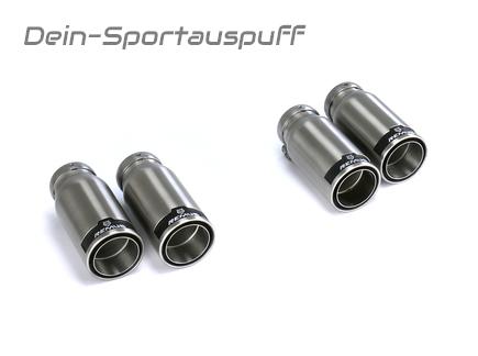 Remus Edelstahl Endrohrsatz rechts-links je 2x84mm Street Race rund eingerollt gerade