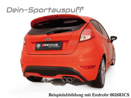 Remus Sportauspuff Ford Fiesta ST MK7 JA8 ab Bj. 2013 2x84mm Street Race BLACK