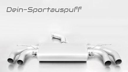 Scarico sportivo Remus Duplex VW Golf 7 GTI FL Performance 2x84mm ciascuno Nero Cromato