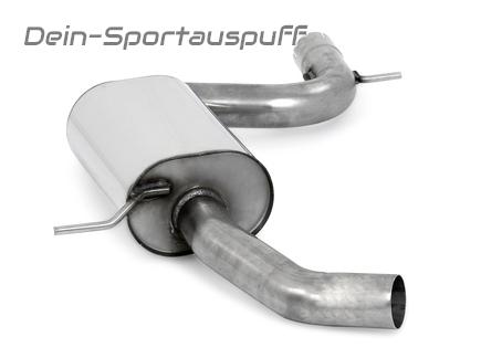 Fox Edelstahl Mittelschalldämpfer Ø70mm-System Seat Leon 1P 1.2l-1.8l + TDI