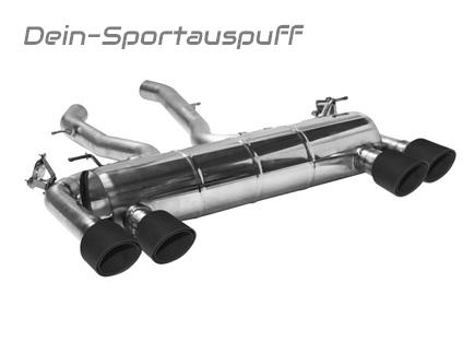 Bastuck Edelstahl Duplex Sportauspuff BMW M2 Competition F87 je 2x100mm rund schräg aus Carbon