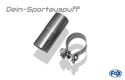 Fox Edelstahl Adapter auf Serienanlage Ø45mm Opel Astra H