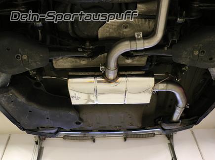 FOX Edelstahl Sportauspuff Skoda Octavia 1.4 TSI RS iV Typ NX für originalen Endrohrausgang