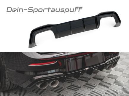 Maxton Heckeinsatz Diffusor schwarz glanz V2 für VW Golf 8 R