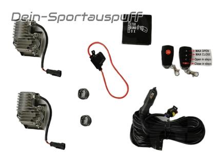 Ulter Sound Box - Kabelset, Steuergerät, 2 Stellmotoren und Fernbedienung für Klappensteuerung