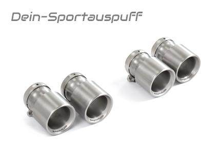 Remus Titan Endrohrsatz rechts-links je 2x100mm rund eingerollt gerade inkl. Adapterset
