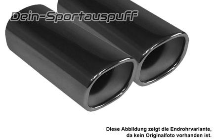 Fox Sportauspuff-Komplettanlage ab Kat BMW 7er E32 730i 2x78x75mm rechteckig