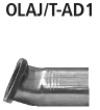 Bastuck Edelstahl Adapter Opel Astra J Turbo Benziner