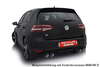 Remus Edelstahl Duplex Sportauspuff VW Golf 7 R je 2x98mm Street Race Black