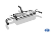 Scarico sportivo duplex Fox in acciaio inox Mercedes Classe A W176 Facelift per finiture dei terminali di scarico standard