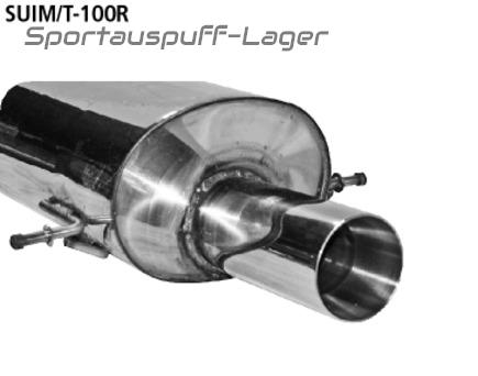 Bastuck Edelstahl Sportauspuff Subaru Impreza GD GG ab Bj.03 STI Turbo inkl. 2.5l 100mm rund scharf gerade mit Absorber
