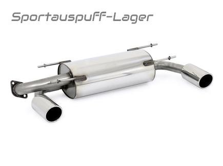 Fox Edelstahl Duplex Sportauspuff Toyota GT86 u. Subaru BRZ je 100mm rund eingerollt seitlich abgeschrägt