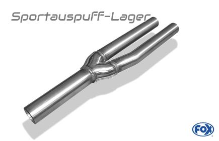 Fox Edelstahl Verbindungsrohr zum Doppel-Kat Audi A4 B6 Typ 8E Limousine/Avant 2.4l