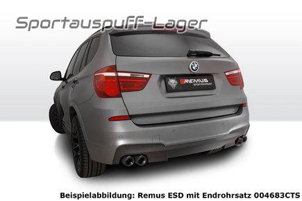 Remus Duplex Sportauspuff für BMW X3 F25 je 2x84mm Street Race Black