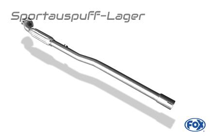 Fox Edelstahl Verbindungsrohr zum Kat inkl. Flexrohr Opel Corsa C 1.2l