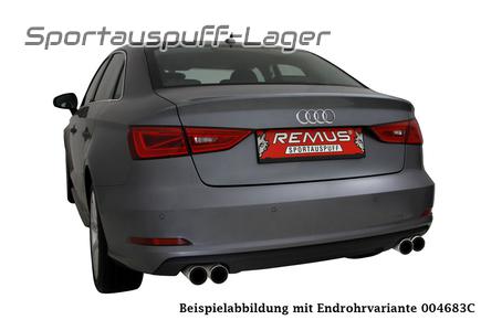 Remus Sportauspuff Audi A3 8V 1.8l TFSI Limo je 2x84mm Street Race Black