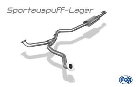 FOX Edelstahl Vorschalldämpfer Subaru Forester SJ ab Bj. 2012