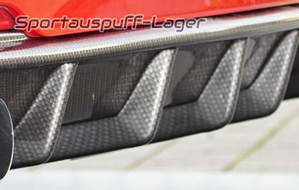 Rieger Heckeinsatz ABS Carbon-Look für BMW 3er F30 Limousine u. F31 Touring mit M-Paket