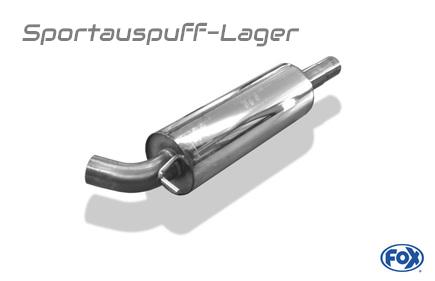 FOX Edelstahl Vorschalldämpfer Ø63,5mm VW Polo 6R GT u. GTI