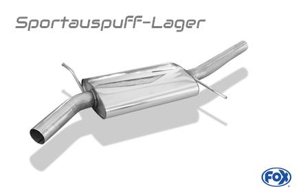 FOX Edelstahl Mittelschalldämpfer Audi A5 B9 F5 2.0 TFSI Quattro