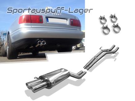Fox Racing-Komplettanlage (MER + ESD) Audi A8 D2 Typ 4D 3.7l 2x76mm