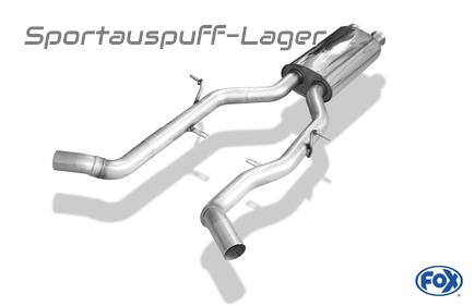 FOX Edelstahl Vorschalldämpfer Mercedes C-Klasse W204 S204 C350 6-Zylinder
