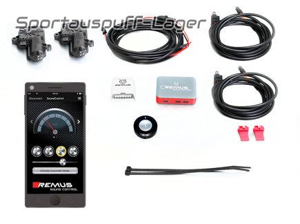 Remus Sound Controller - Anschlussset und Fernbedienung für Klappensteuerung inkl. Appsteuerung per Smartphone Skoda Octavia RS TSI Typ 5E Limo u. Combi