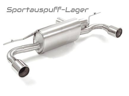 Ragazzon Edelstahl Duplex Sportauspuff BMW 1er F20 F21 116i 118i Facelift je 90mm rund eingerollte gerade