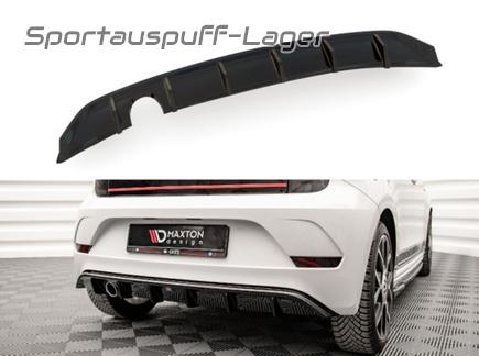 Maxton Heckeinsatz Diffusor schwarz glanz für VW UP! GTI