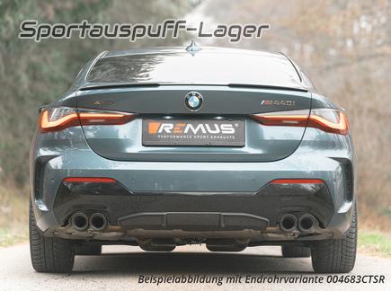 Remus Racing-Anlage ab OPF BMW 4er M440i G26 Gran Coupe je 2x84mm aus Carbon