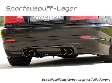 Rieger Heckansatz ABS/schwarz matt BMW E46 M3-Optik Coupe/Cabrio Facelift (Mod. ohne M-Technik)