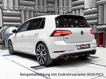 Remus V2A Duplex Sportauspuff für VW Golf 7 GTI FL 230PS je 98mm Street Race
