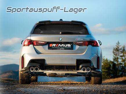 Remus Racing-Komplettanlage BMW 1er F70 M135 xDrive je 2x84mm abgeschrägt