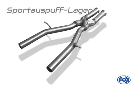 Fox Edelstahl Verbindungsrohr Mercedes SLK R172 6-Zylinder