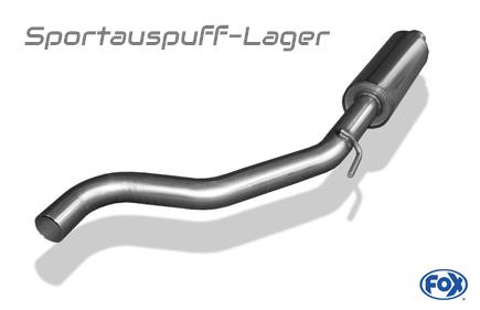 Fox Edelstahl Vorschalldämpfer Opel Corsa D GSi