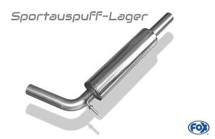 Fox Edelstahl Vorschalldämpfer VW Polo 5 Typ 6R 6C