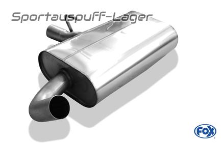 Fox Edelstahl Mittelschalldämpfer VW Corrado 2.0l 16V und VR6