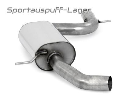 Fox Edelstahl Mittelschalldämpfer VW Scirocco 3 Ø70mm