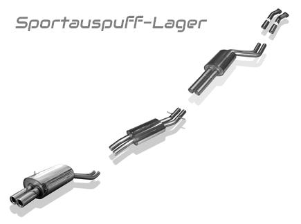 Fox Komplettanlage ab Kat BMW 3er E46 318i 320i 325i 328i 2x76mm